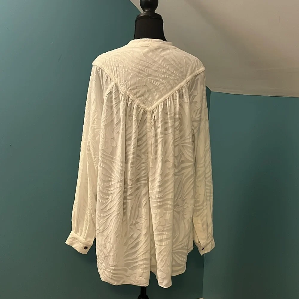 NEW Free People Can’t Stop Dreaming White Tunic Size Small